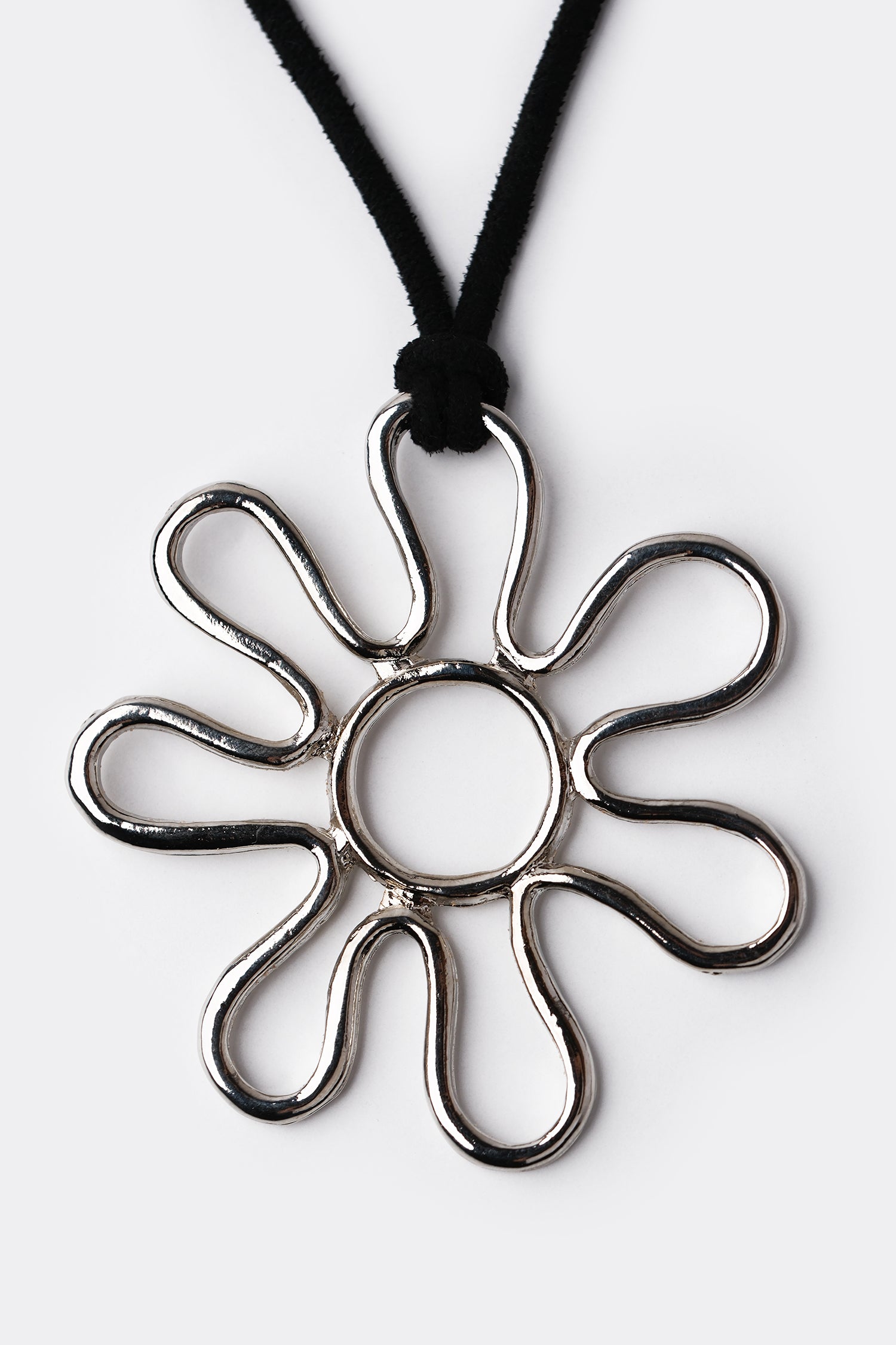 EVANDROS BLACK SILVER NECKLACE