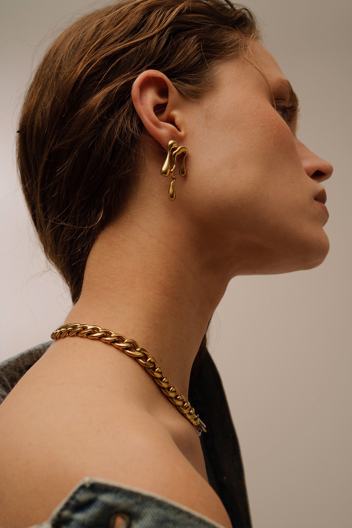 KLYMENE GOLD EARRING