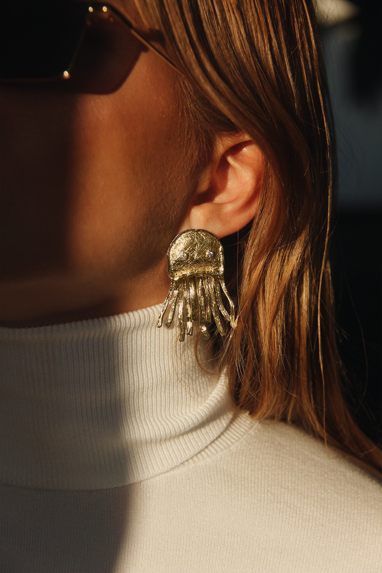 MAURICE GOLD EARRING