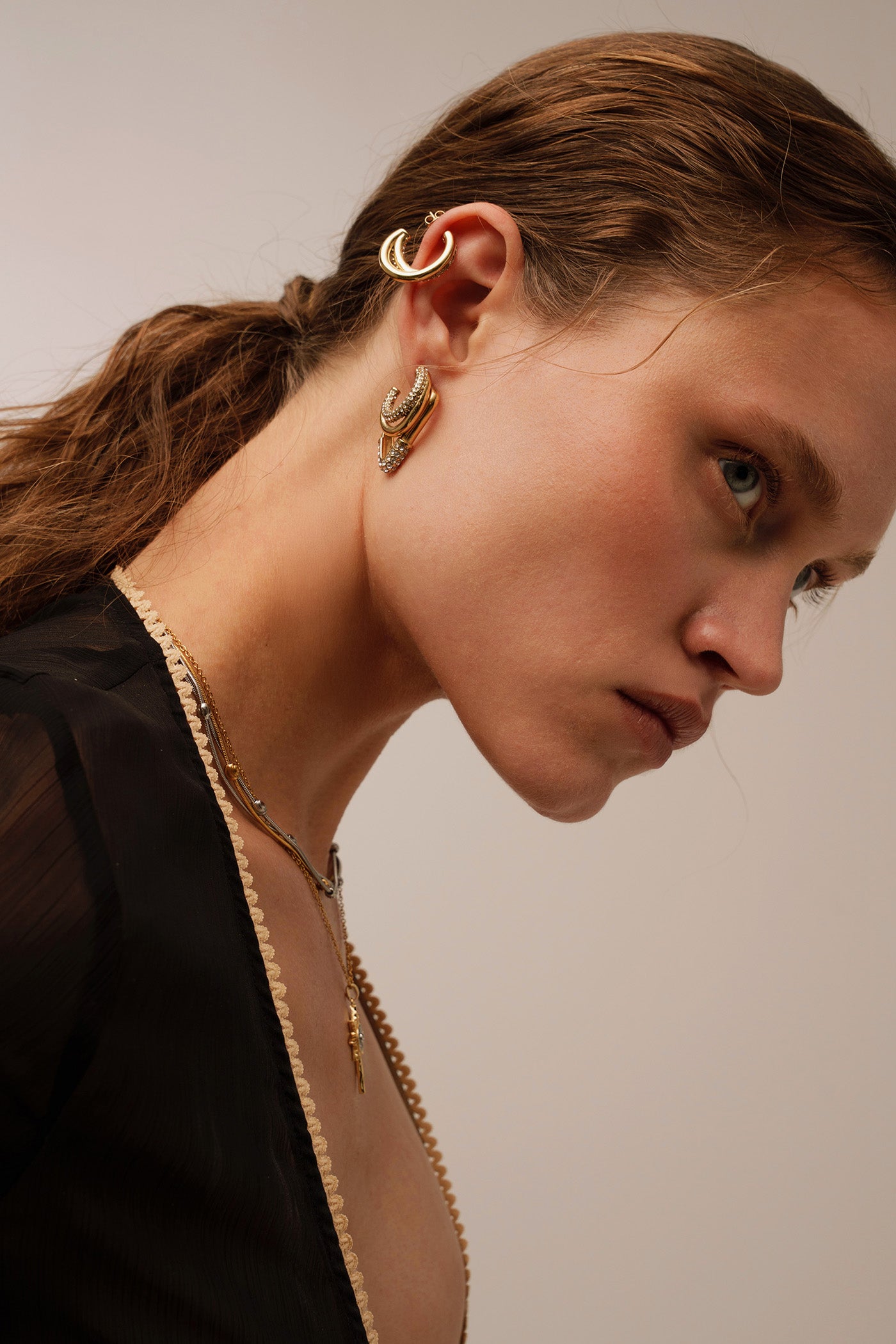 CHAMBRAY EARRING