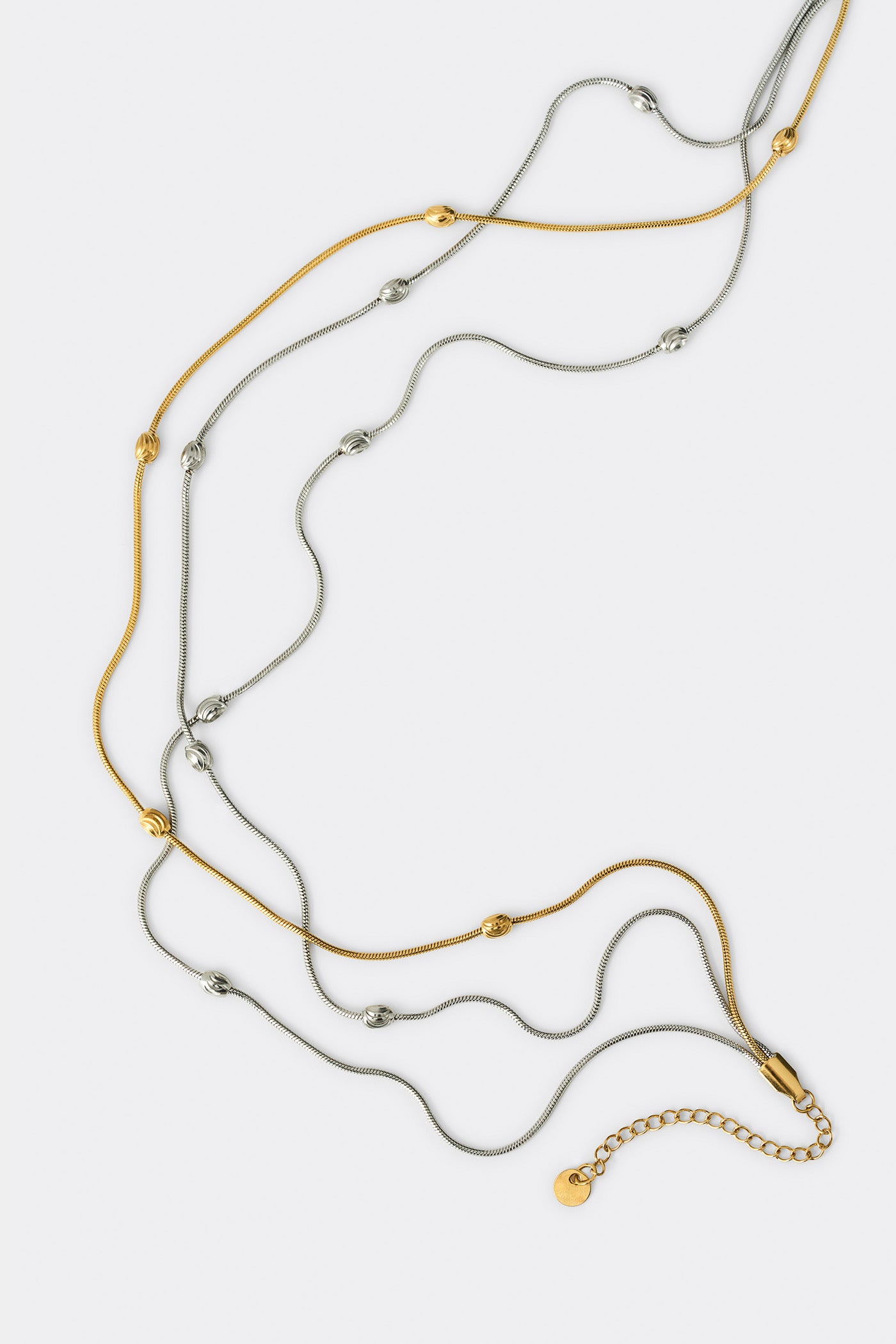 ESTELA SILVER-GOLD NECKLACE