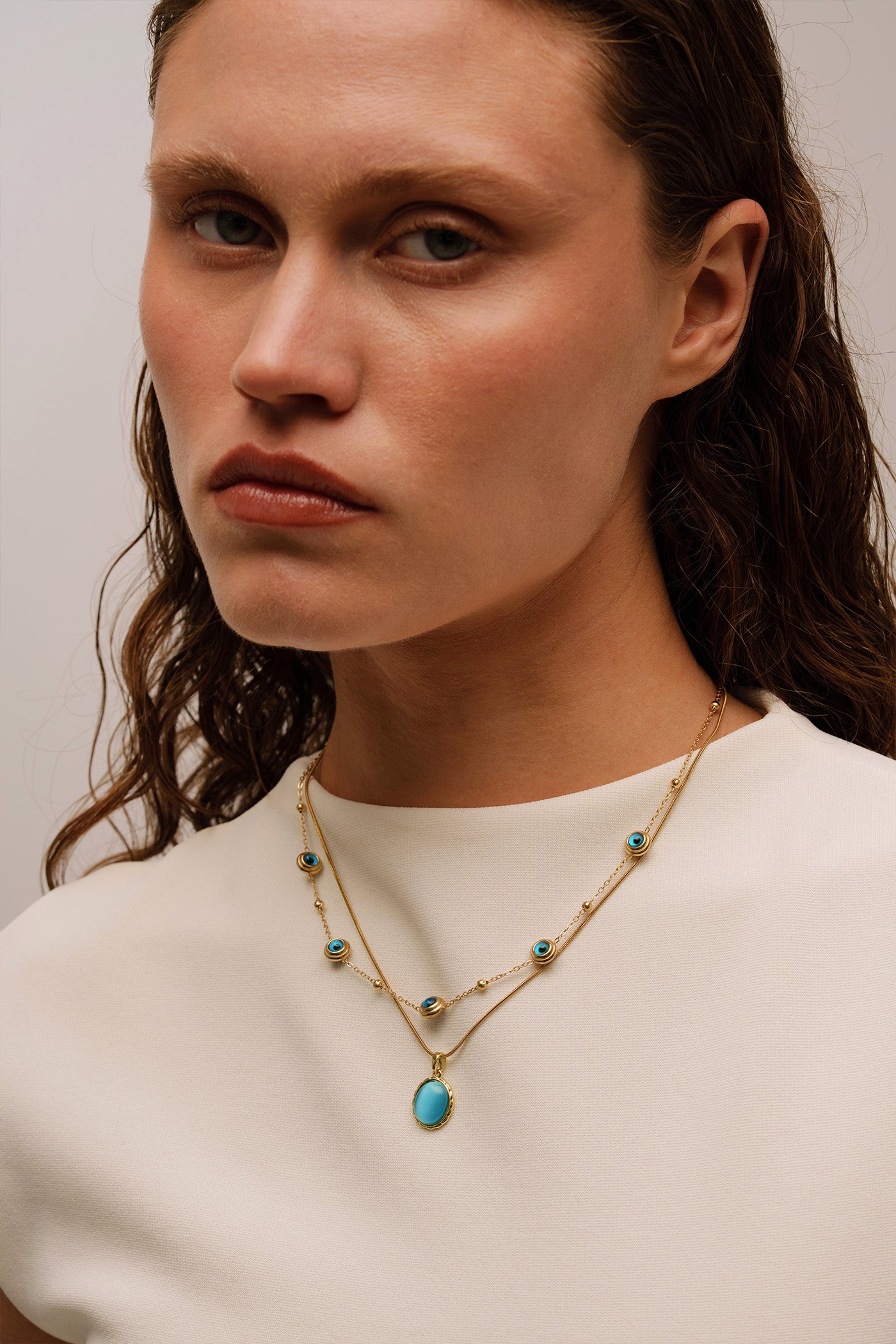 EUDORA BLUE NECKLACE