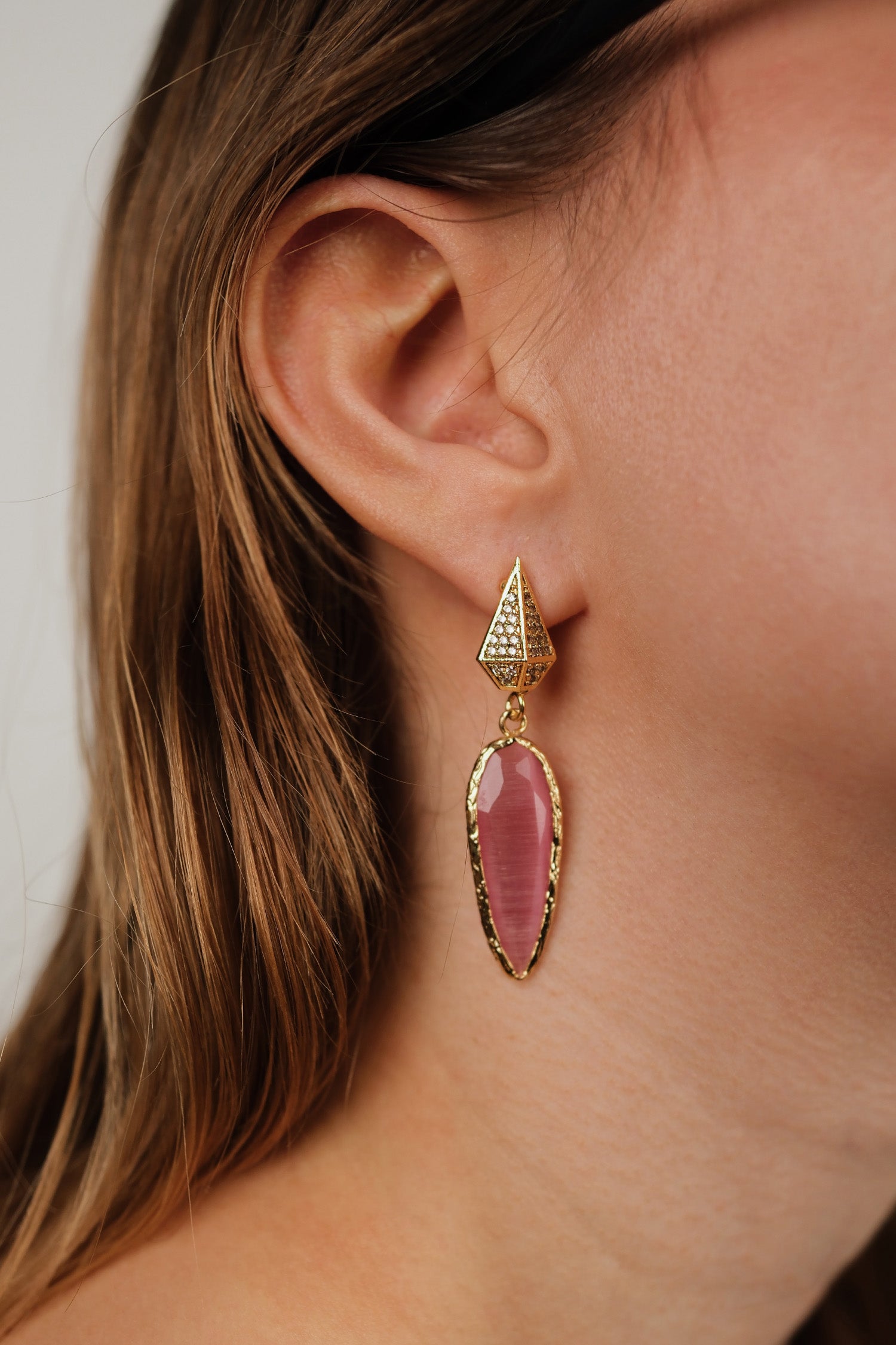 JASIUS PINK EARRING